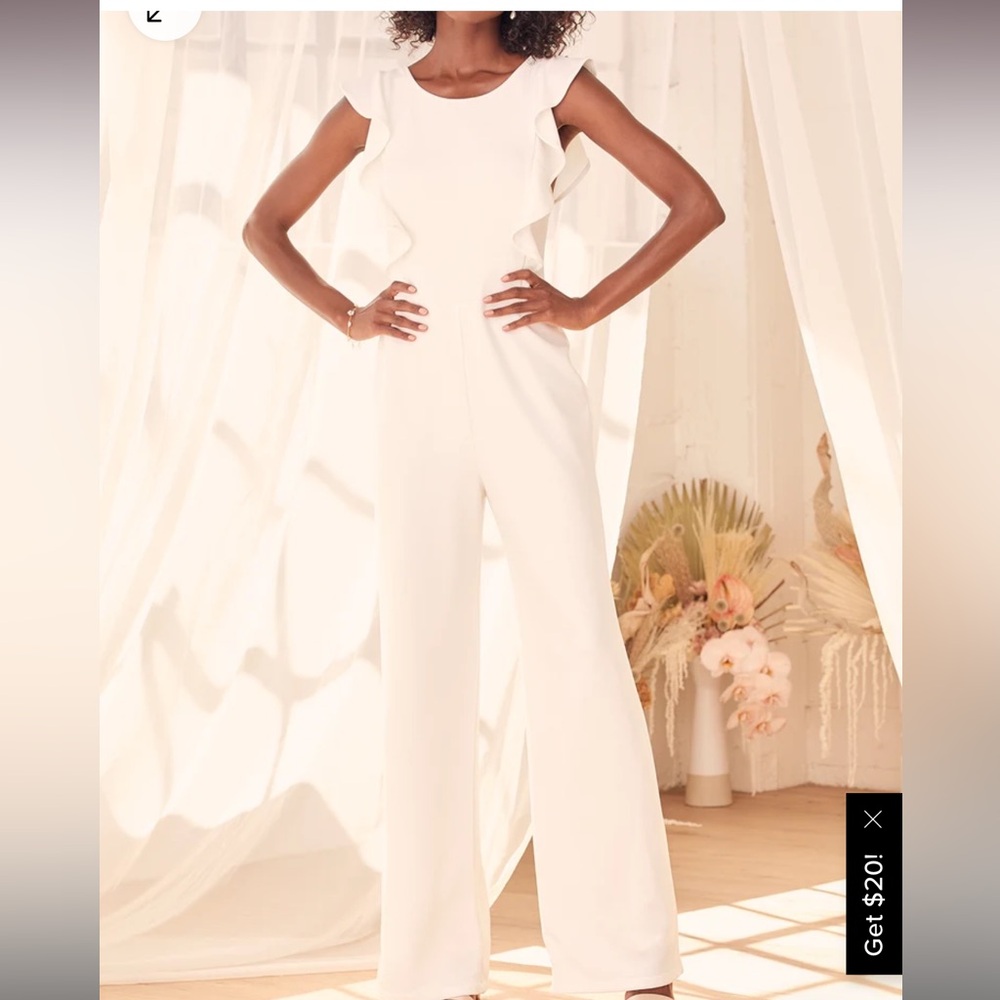 NWT White Jumpsuit